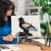 Bateleur eagle watercolor painting, limited edition art print by Slaveika Aladjova