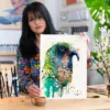 Kea watercolor painting, limited edition art print by Slaveika Aladjova, view 3