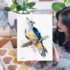 Pacific baza watercolor painting, limited edition art print by Slaveika Aladjova