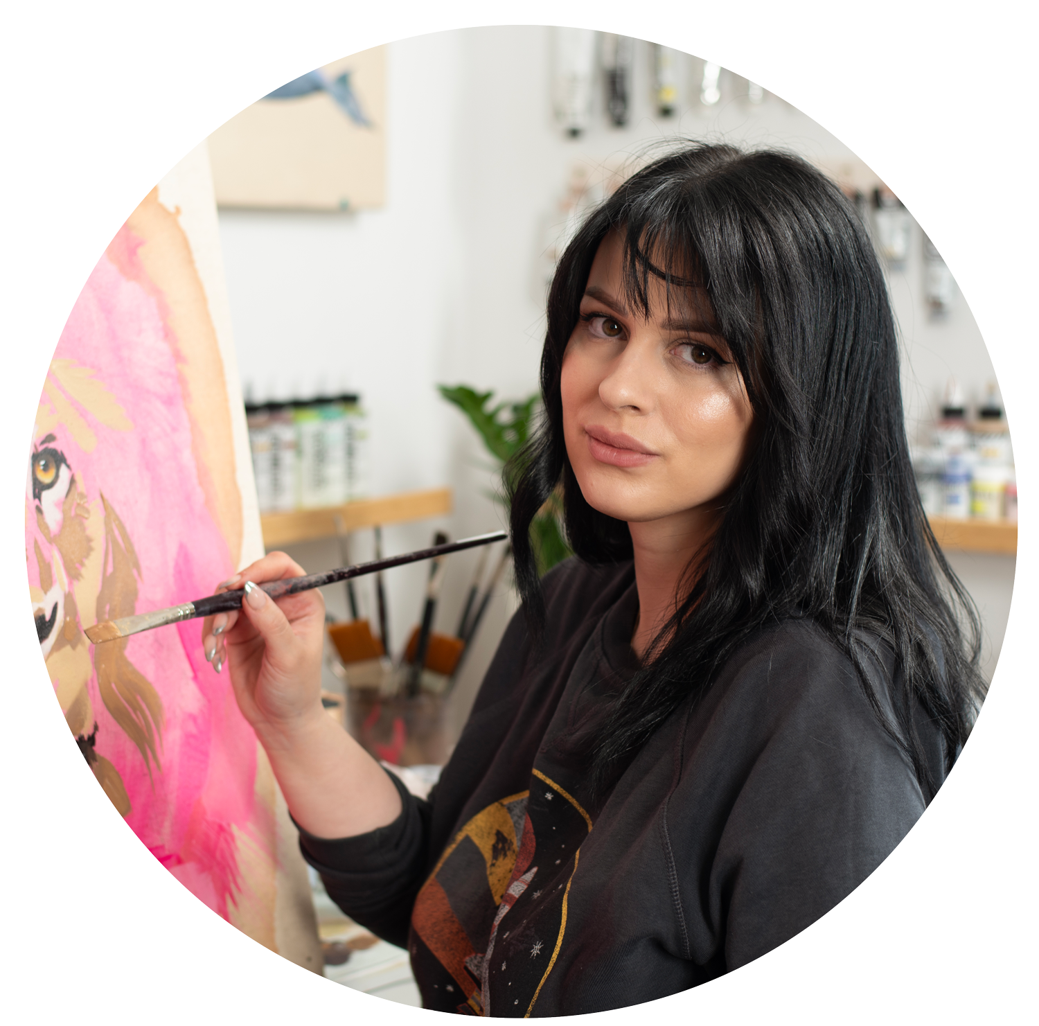 Home 15 Watercolor artist Slaveika Aladjova in her studio