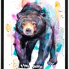 Sun bear walking, watercolor painting, limited edition art print by Slaveika Aladjova, view 2