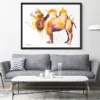 Camel watercolor painting, limited edition art print by Slaveika Aladjova, view 2