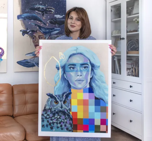 Symphony of Shades - Hand Embellished Limited Edition Print by Slaveika Aladjova Symphony of Shades - Hand Embellished Limited Edition Print by Slaveika Aladjova