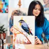 Spotted pardalote watercolor painting, limited edition art print by Slaveika Aladjova, view 2