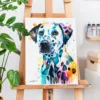 Dalmatian watercolor painting, limited edition art print by Slaveika Aladjova, view 2