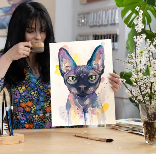Original watercolour painting . Hand painted. One of A Kind. Hand painted and signed by me. Original watercolour painting . Hand painted. One of A Kind. Hand painted and signed by me.