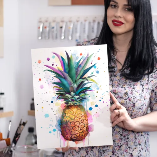 "Pineapple" Original Watercolor Painting "Pineapple" Original Watercolor Painting