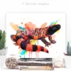 Gila monster watercolor painting, limited edition art print by Slaveika Aladjova, view 4
