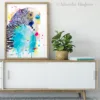 Budgerigar watercolor painting by Slaveika Aladjova, view 2