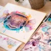 Balloonfish,balloonfish, freckled porcupinefish, porcupine puffer, and porcupine pufferfish, slaveika aladjova Balloonfish watercolor painting by Slaveika Aladjova, view 2