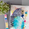 Budgerigar watercolor painting by Slaveika Aladjova, view 4