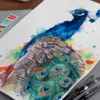 "Peacock" Original Watercolor Painting