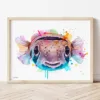 Balloonfish watercolor painting the artwork on the T-shirt by Slaveika Aladjova
