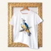 Pacific Baza watercolor painting printed on a white cotton T-shirt by Slaveika Aladjova
