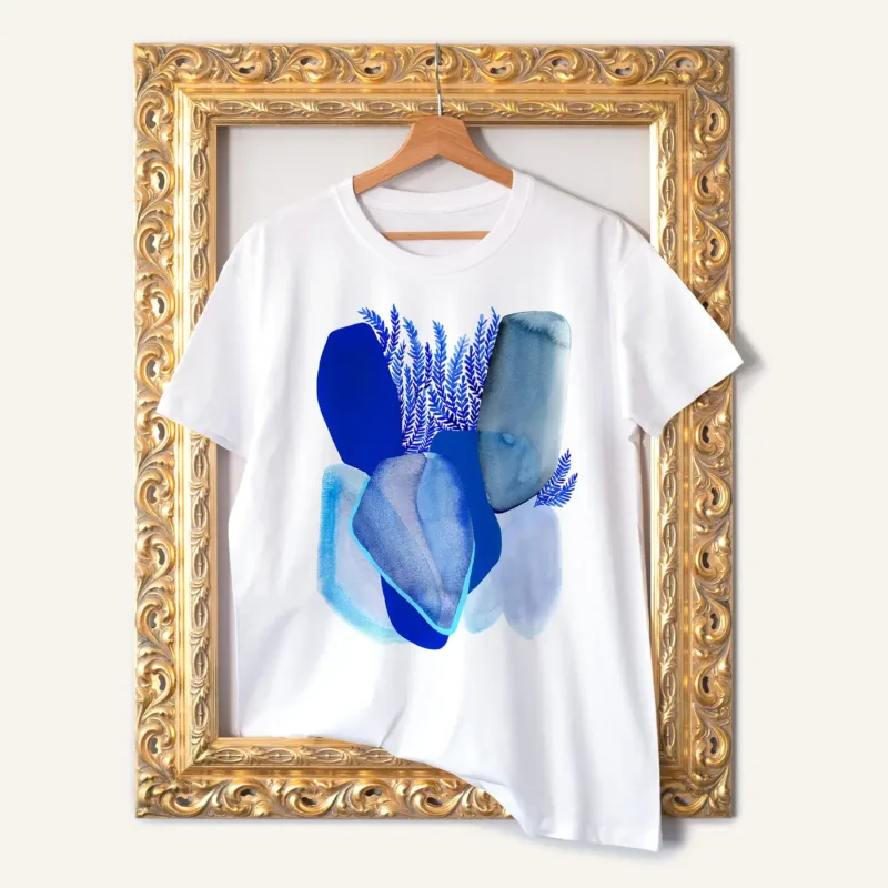 Pheasant watercolor painting printed on a white cotton T-shirt by Slaveika Aladjova