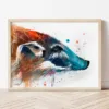 Red River Hog watercolor painting the artwork on the T-shirt by Slaveika Aladjova