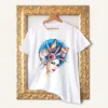 Sea Girl watercolor painting printed on a white cotton T-shirt by Slaveika Aladjova