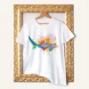 Zebra Shark watercolor painting printed on a white cotton T-shirt by Slaveika Aladjova